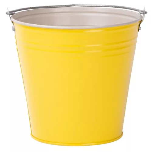 Vödör Aix Caldari, 12 literes, horganyzott, sárga, fém