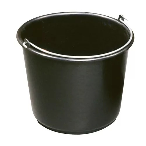 Vödör ReCycled®, 12 literes, építőipari, műanyag, fekete