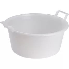   Lavór ICS P9145, 18 literes, 45 cm, fehér, kerek, fülekkel