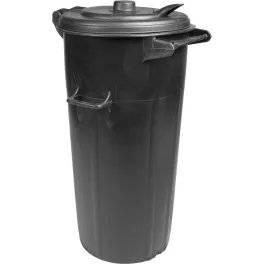   Edény ICS P140100, 100 liter, műanyag, fekete, szemeteskuka