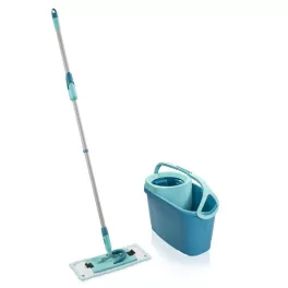   Felmosó szett, Leifheit 52120 Clean Twist M Ergo, vödörrel, forgó csavaró rendszer, Super Soft felmosófej, kíméletes fapadlókhoz, 360°-os csukló