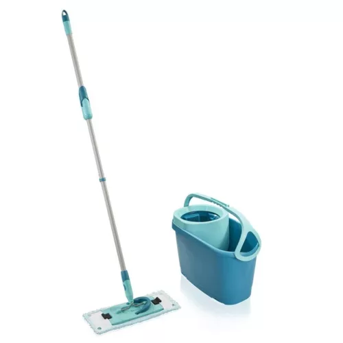 Felmosó szett, Leifheit 52120 Clean Twist M Ergo, vödörrel, forgó csavaró rendszer, Super Soft felmosófej, kíméletes fapadlókhoz, 360°-os csukló