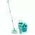 Felmosó szett, Leifheit 55414 Rotation Disc Mop Ergo + Power cleaner, vödörrel, centrifugális csavarás, 360°-os csukló, kíméletes fapadlóra