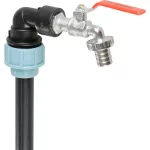 Strend Pro Garden készlet, 3/4"-os szelep + 59 mm-es műanyag reduktor + 3/4"-os kiömlő, IBC tartályhoz