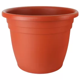  Műanyag virágcserép, Ics Thea, terrakotta, átmérő: 40 cm, magasság: 32 cm, enyhén kúpos, 10 l, kerek