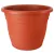 Műanyag virágcserép, Ics Thea, terrakotta, átmérő: 40 cm, magasság: 32 cm, enyhén kúpos, 10 l, kerek