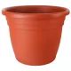 Műanyag virágcserép, Ics Thea, terrakotta, átmérő: 40 cm, magasság: 32 cm, enyhén kúpos, 10 l, kerek