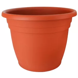   Műanyag virágcserép, Ics Thea, terrakotta, átmérő: 55 cm, magasság: 37 cm, enyhén kúpos, 50 l, kerek