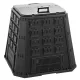 Komposztáló, Prosperplast, Evoblack, fekete, 420 l, 88,5 x 88,5 x 80 cm, felső fogantyúval, alsó ürítőajtóval, egyszerű összeszerelés