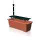 Virágcserép BALCONY CAN ISBT5CAN, 19x50x16 cm, 7,5 liter, öntözőrendszerrel, terrakotta