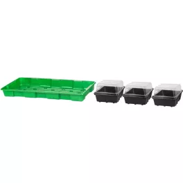   Mini palántázó Strend Pro Herrison P2005, 3 palántahely, 57x24,5x13,5 cm
