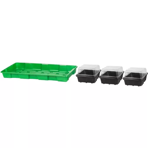 Mini palántázó Strend Pro Herrison P2005, 3 palántahely, 57x24,5x13,5 cm