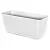 Rattan virágláda, Prosperplast Ratolla P, barna, 49,2 x 17,2 cm, magasság: 17,4 cm, alátéttel, 12 l, rattan hatású