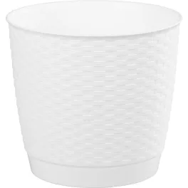 Virágcserép RATOLLA Round 250, fehér, alátéttel