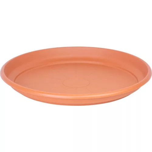 Alátét ICS ERICA, virágcseréphez, kerek, terrakotta színű, műanyag, 65 cm