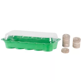   Mini palántázó Strend Pro Herrison MG-027, 10 kókusz tablettával, 26x12,5x4 cm