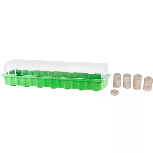 Mini palántázó Strend Pro Herrison MG-028, 20 kókusz pellettel, 55x16x7 cm