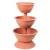 Műanyag háromszintes virágcserép, Strend Pro Garden Pyramid, terrakotta, átmérők: 40 cm / 47,5 cm /55 cm, magasság: 86 cm, kerek