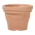 Műanyag virágcserép, Prosperplast Decora, terrakotta, átmérő: 39 cm, magasság: 31 cm, virág minta, 21 l, kerek