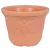 Műanyag virágcserép, Prosperplast Sunny, terrakotta, átmérő: 30 cm, magasság: 22,5 cm, napraforgó minta, 8 l, kerek