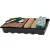 Melegágy, Strend Pro Garden, fekete, 37,5 x 23 x 6 cm, átlátszó fedél, 68 db-os készlet, csíráztatáshoz és előneveléshez, mini