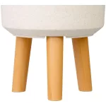 Virágcserép Strend Pro, White Weath Finish színű, 20x20x26 cm
