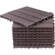 Kerti járólap készlet, Strend Pro Garden, barna, 31 x 31 x 2 cm, WPC hatású, csúszásmentes, polipropilén (PP) műanyag, 9 db/csomag