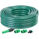 Kerti locsolótömlő, Strend Pro Garden Economic, zöld, 1/2”, 15 m, 12 bar, 1 adapter, 2 gyorscsatlakozó, 1 fúvóka, algaálló belső fal, háromrétegű PVC, -5°C és +50°C között hőálló