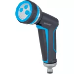 Kerti locsolópisztoly, Aquacraft 760050 Prémium, szürke, 4 funkciós, állítható vízáram, fémházas