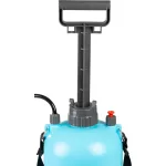 Vállra akasztható permetező, Strend Pro Kingjet Q, 5 liter, sárga, állítható fúvókával, folyadékszivárgás elleni védelemmel, kényelmes vállpánttal