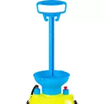 Háti permetező, Strend Pro Goodfarm, 10 liter, sárga, kézi pumpás, kényelmes vállpántos kialakítás, strapabíró tartály