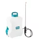 Akkumulátoros permetező, Evika DJ100, 10 liter, fehér, 10,8V, 2,5 Ah Li-Ion, 2,5 bar, teleszkópos szórókarral, háti hevederes
