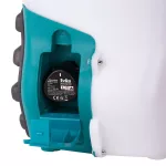 Akkumulátoros permetező, Evika DJ100, 10 liter, fehér, 10,8V, 2,5 Ah Li-Ion, 2,5 bar, teleszkópos szórókarral, háti hevederes