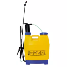   Háti permetező, Strend Pro Goodfarm, 18 liter, sárga, kézi pumpás, kifolyásgátlós, ergonomikus kialakítású