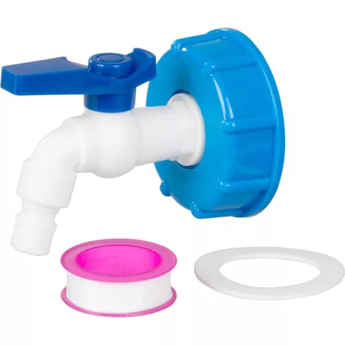 Strend Pro kerti szelep, 3/4", 16 mm, IBC tartályszűkítővel, PVC