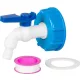 Strend Pro kerti szelep, 3/4", 16 mm, IBC tartályszűkítővel, PVC