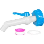 Strend Pro kerti szelep, 3/4"- 45°, 193 mm, IBC tartályszűkítővel, PVC