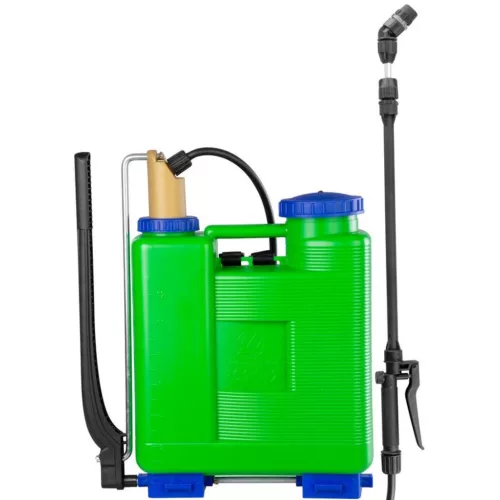 Háti permetező, Dimartino GDM ROSY 16, 16 liter, zöld, teleszkópos nyéllel, állítható fúvókás, ergonomikus kialakítású