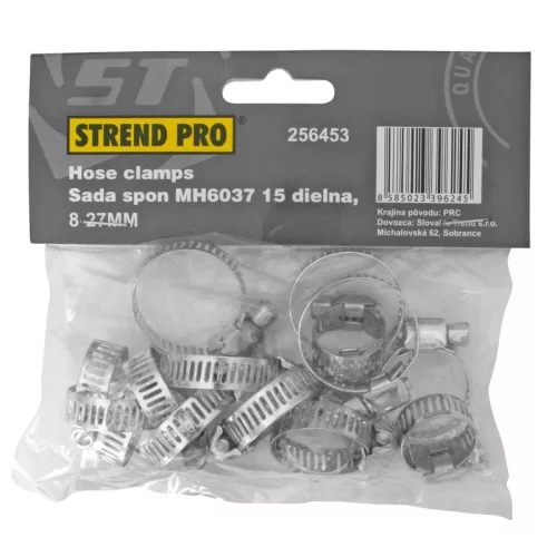 Bilincskészlet Strend Pro HC515, 15 részes, tömlőhöz, 8-27 mm