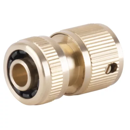 Gyorscsatlakozó Strend Pro, sárgaréz, 1/2", kerti, tömlőhöz