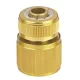 Gyorscsatlakozó Strend Pro, STOP, sárgaréz, 1/2", kerti, tömlőhöz