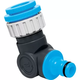   Adapter AQUACRAFT® 550342, csuklós, 1/2"-3/4"-1", 360, 180, külső menetes, kerti tömlőhöz