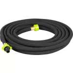 Kerti locsolótömlő, Strend Pro Garden, fekete, 1/2", 7,5 m, 3-6 bar, szivárgó, csatlakozókkal, csepegtető öntözéshez, -5°C és +50°C között hőálló, bővíthető