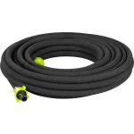 Kerti locsolótömlő, Strend Pro Garden, fekete, 1/2", 15 m, szivárgó, csatlakozókkal, csepegtető öntözéshez, -5°C és +50°C között hőálló