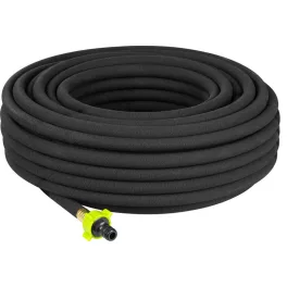   Kerti locsolótömlő, Strend Pro Garden, fekete, 1/2", 30 m, szivárgó, csatlakozókkal, csepegtető öntözéshez, -5°C és +50°C között hőálló