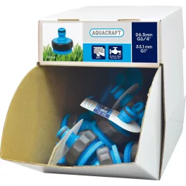   Adapter AQUACRAFT® 552195 SoftTouch G1"-3/4", kerti tömlőhöz, 70 db-os display doboz