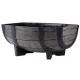 Műanyag virágláda, Strend Pro Garden Woodeff, barna, 41 x 29 cm, magasság: 19 cm, hordó formájú, 11 l, fahatású