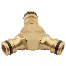 Köztes elem Strend Pro, sárgaréz, 1/2", 3-utas