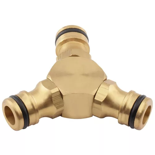 Köztes elem Strend Pro, sárgaréz, 1/2", 3-utas
