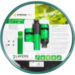 Tömlő Strend Pro Economic, 1/2", H-20 m, adapter, fúvóka, csatlakozók készlet, kerti